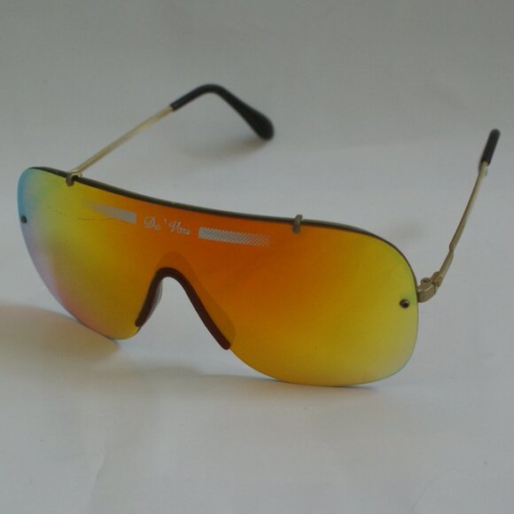 NWT True Vintage Wing style "De'Vons" logo iridium true blue blocker sunglasses - Picture 4 of 6